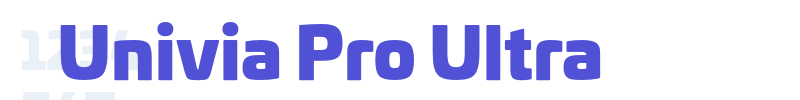 Univia Pro Ultra-font