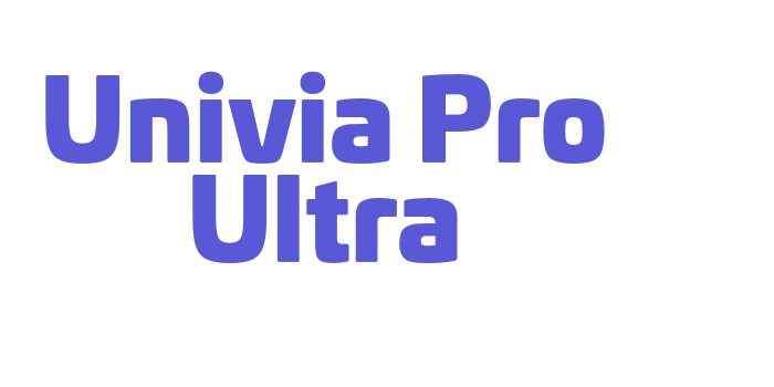 Univia Pro Ultra Font