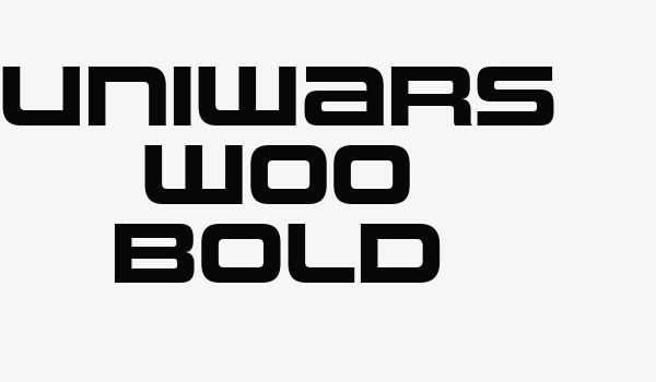 Uniwars W00 Bold Font