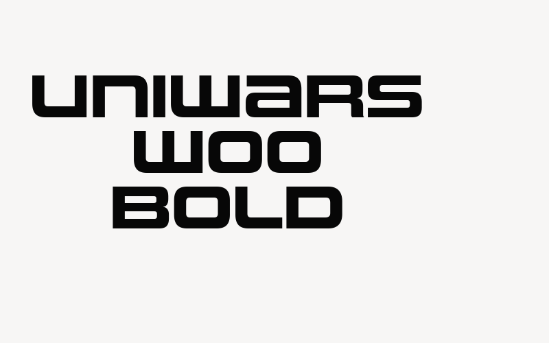 Uniwars W00 Bold Font