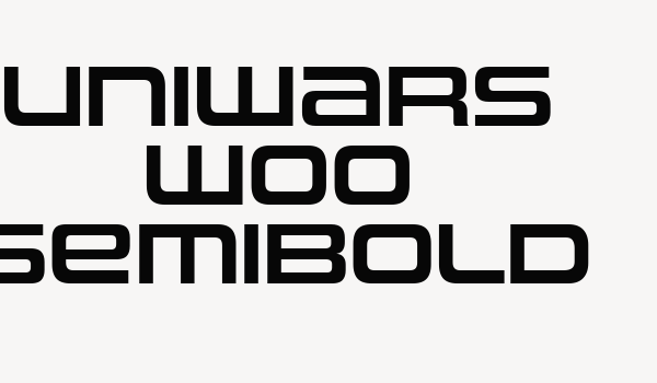 Uniwars W00 SemiBold Font