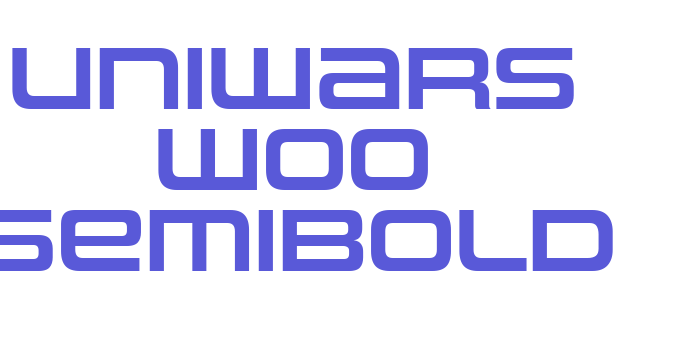 Uniwars W00 SemiBold Font Download