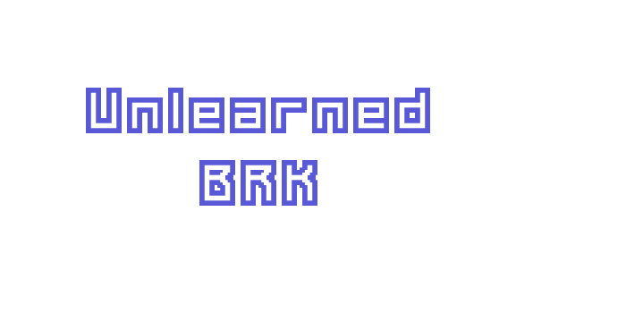 Unlearned BRK Font Download