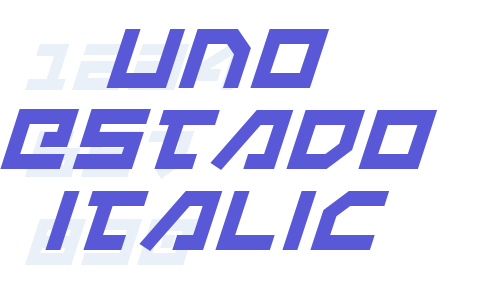 Uno Estado Italic Font Download