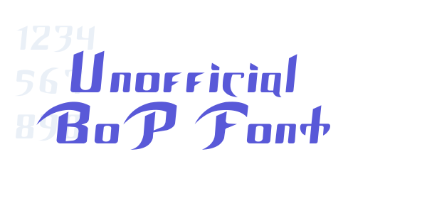 Unofficial BoP Font font