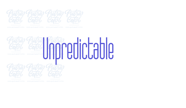 Unpredictable Font