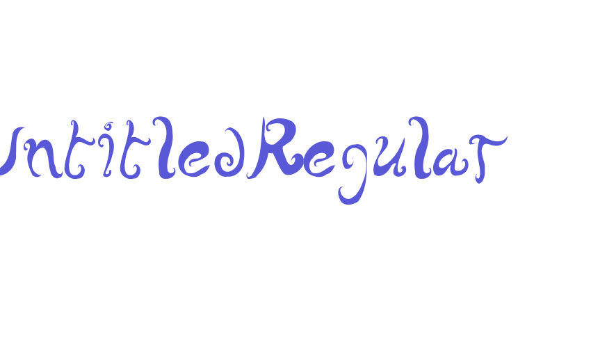 UntitledRegular Font Download