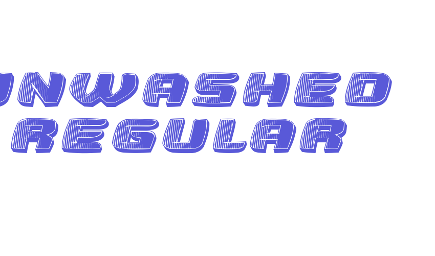 Unwashed Regular Font