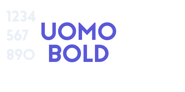 Uomo Bold font free