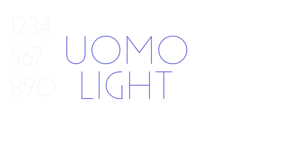 Uomo Light font free