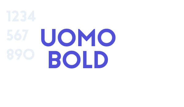 Uomo Bold font download