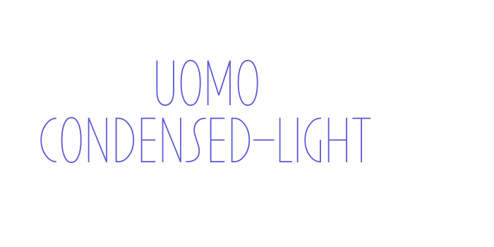 Uomo Condensed-Light Font Download