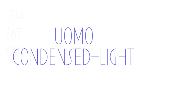 Uomo Condensed-Light font download