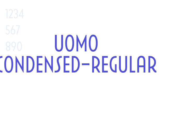 Uomo Condensed-Regular font download