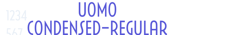 Uomo Condensed-Regular font download