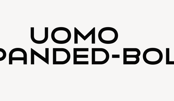 Uomo Expanded-Bold Font