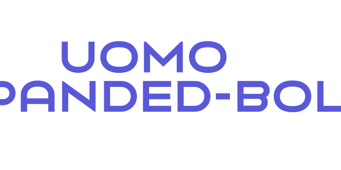 Uomo Expanded-Bold Font Download