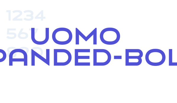 Uomo Expanded-Bold font download