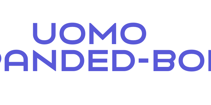 Uomo Expanded-Bold Font