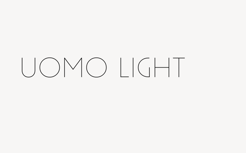 Uomo Light Font