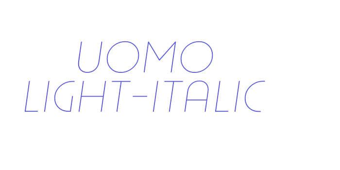 Uomo Light-Italic Font Download