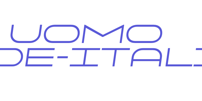 Uomo Wide-Italic Font Download