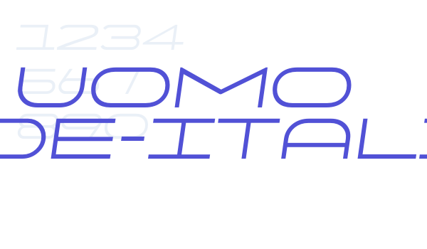 Uomo Wide-Italic font download