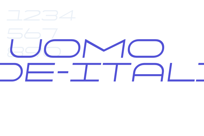 Uomo Wide-Italic font download