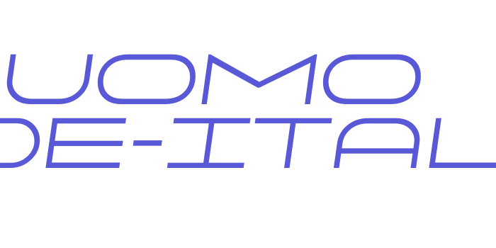 Uomo Wide-Italic Font