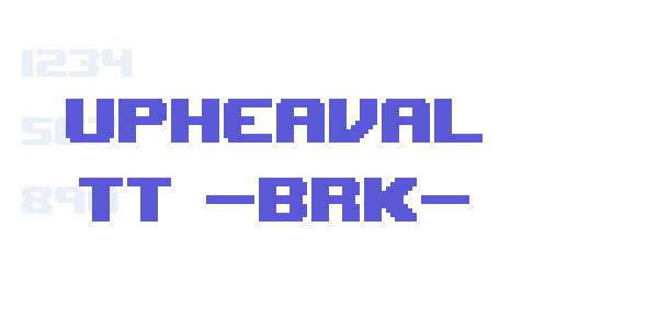 Upheaval TT -BRK- font