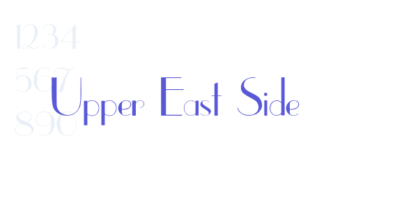 Upper East Side font free