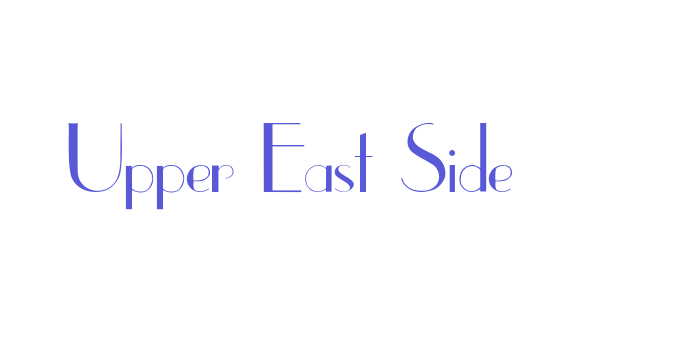 Upper East Side Font