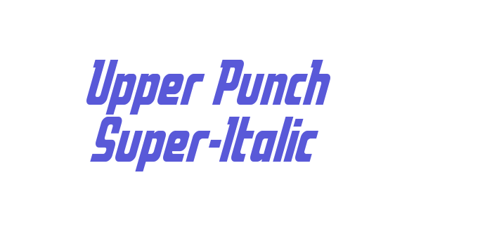 Upper Punch Super-Italic Font Download