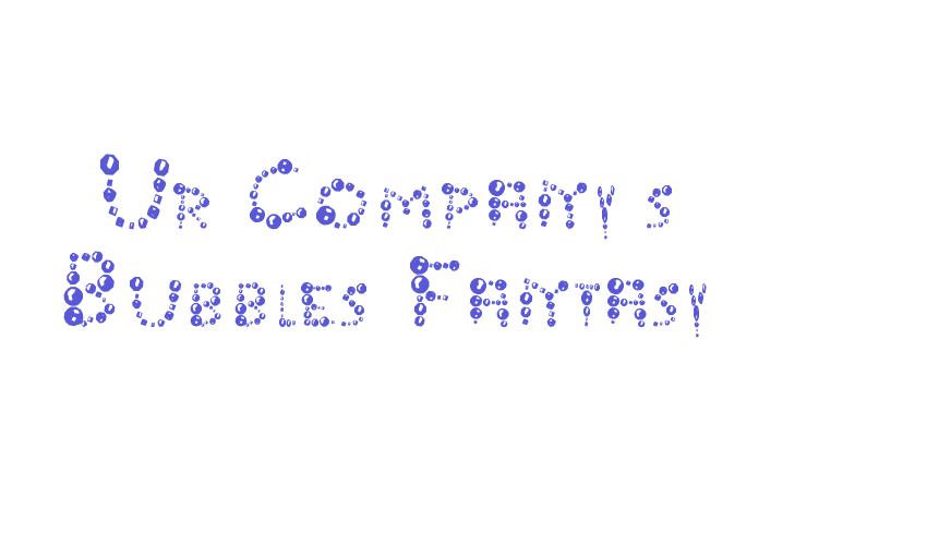 Ur Company’s Bubbles Fantasy Font Download