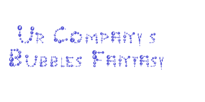 Ur Company’s Bubbles Fantasy Font Download