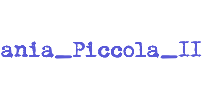 Urania_Piccola_II Font