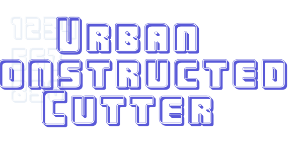 Urban Constructed Cutter font free