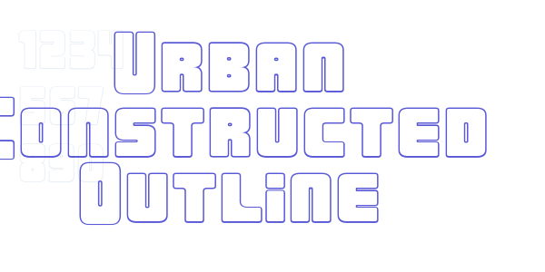 Urban Constructed Outline font free