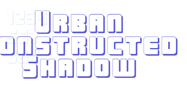 Urban Constructed Shadow font free