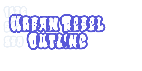 Urban Rebel Outline font