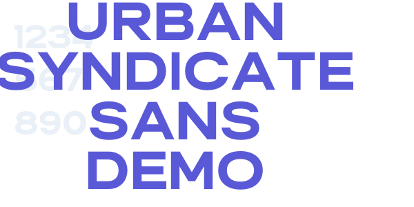 Urban Syndicate Sans DEMO font free