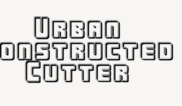 Urban Constructed Cutter Font