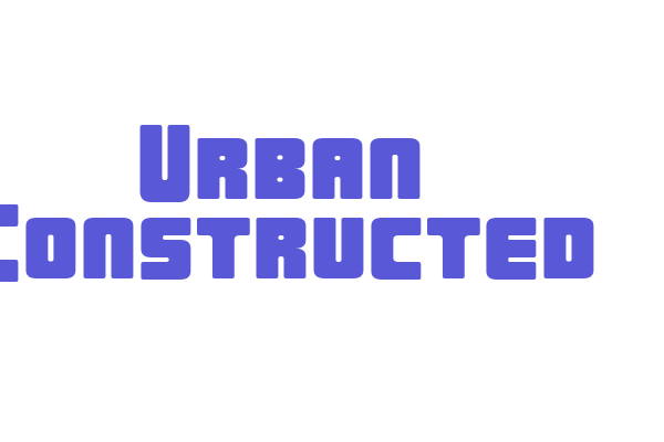 Urban Constructed Font