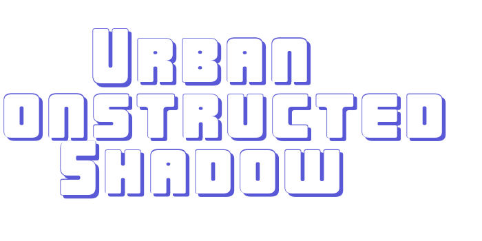 Urban Constructed Shadow Font Download