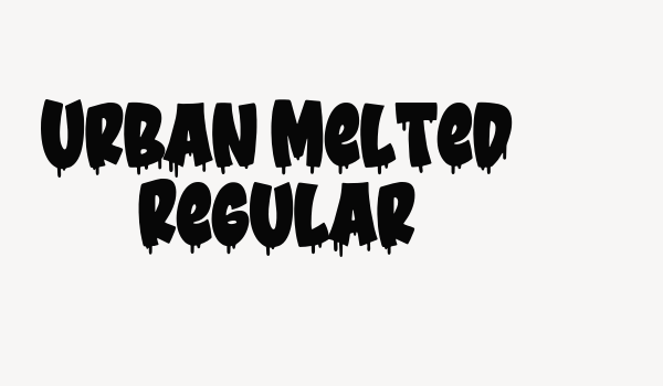 Urban Melted Regular Font