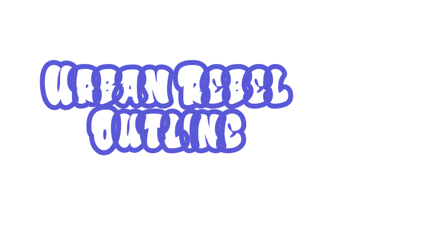 Urban Rebel Outline Font Download