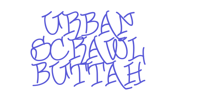 Urban Scrawl Buttah Font Download