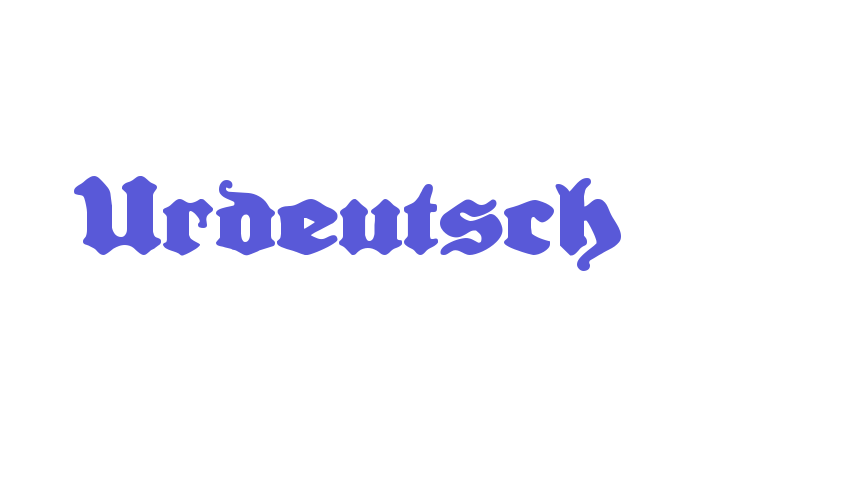 Urdeutsch Font Download