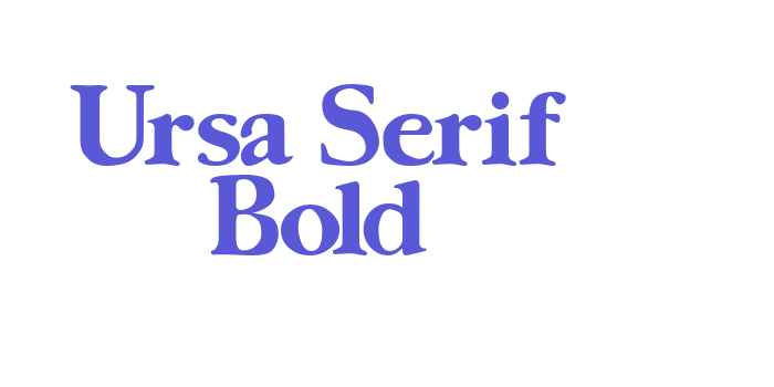 Ursa Serif Bold Font Download