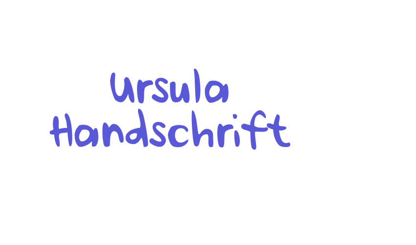 Ursula Handschrift Font Download